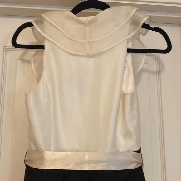 Black and Cream Ruffle Black House White Market Dress - NEW - Picture 8 of 13